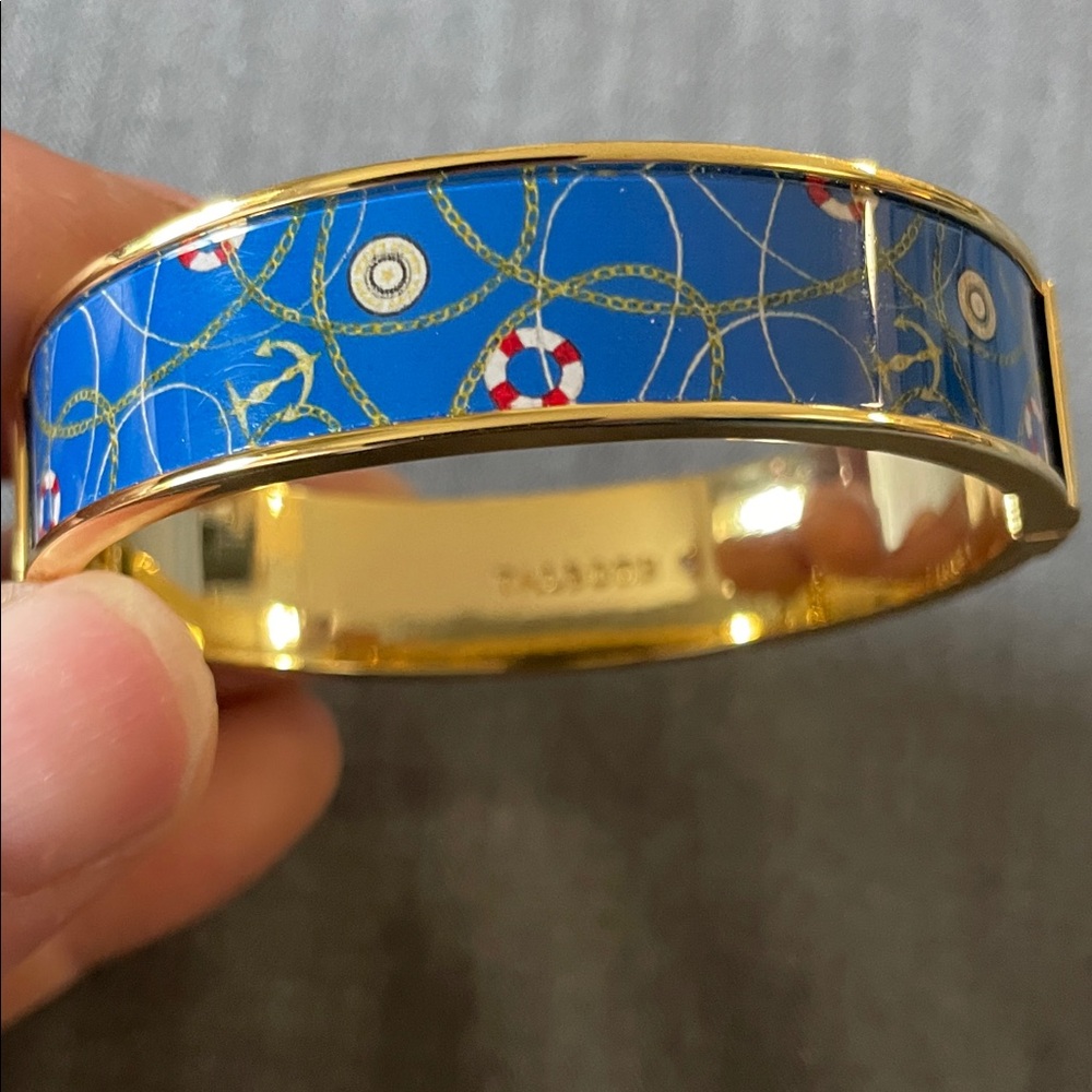 Talbots Blue and Gold Nautical Bangle